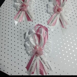 25 Bridal Shower “Cheers to Happily Ever After” Corsages/Capias